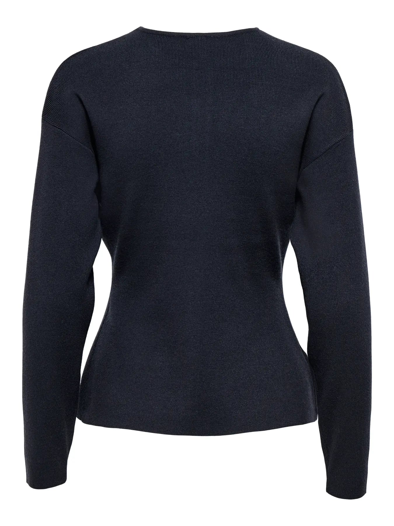 LUCY LS O-NECK CARDIGAN NIGHT SKY