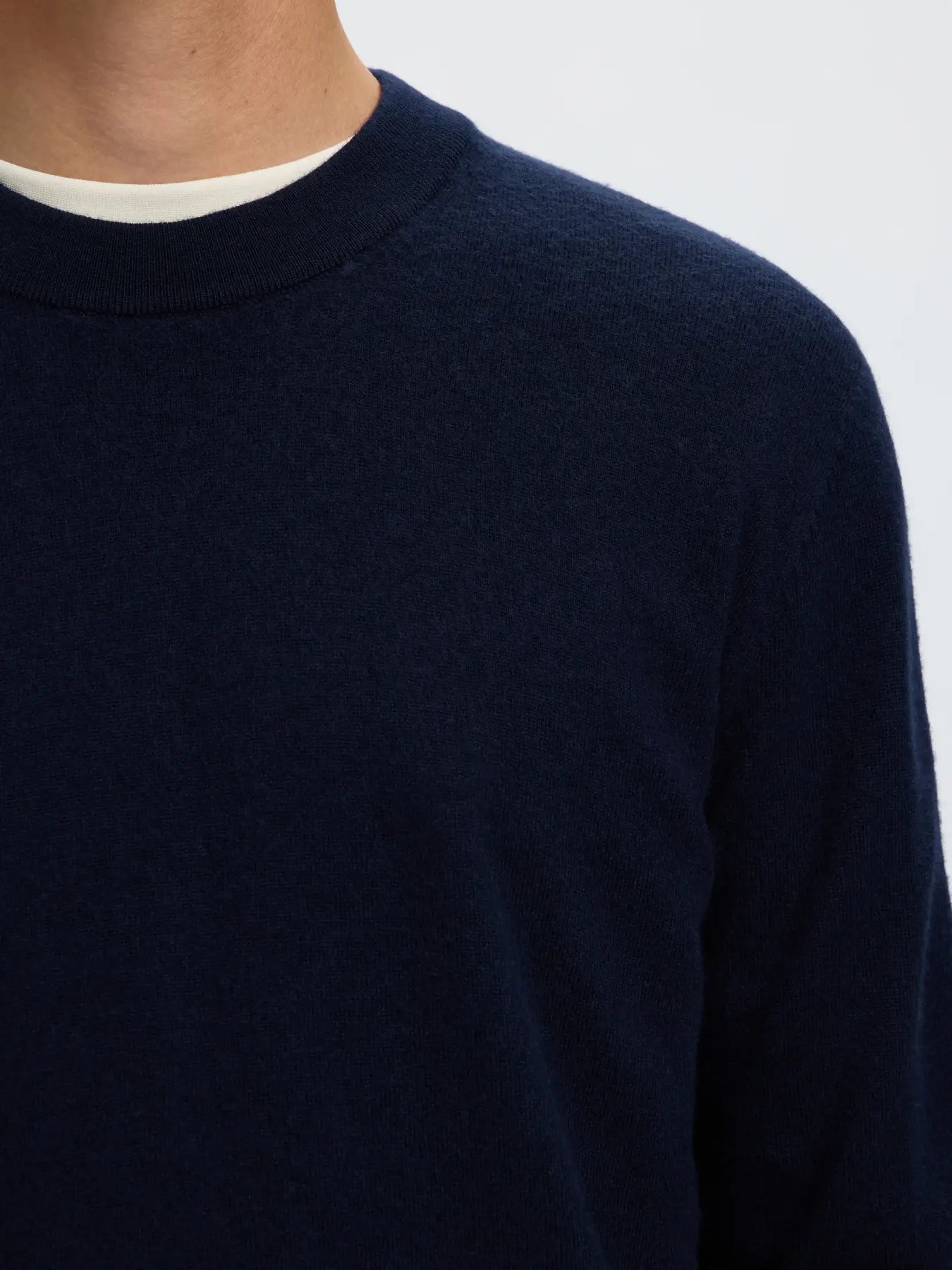 TRAY BRUSHED MERINO WOOL NAVY