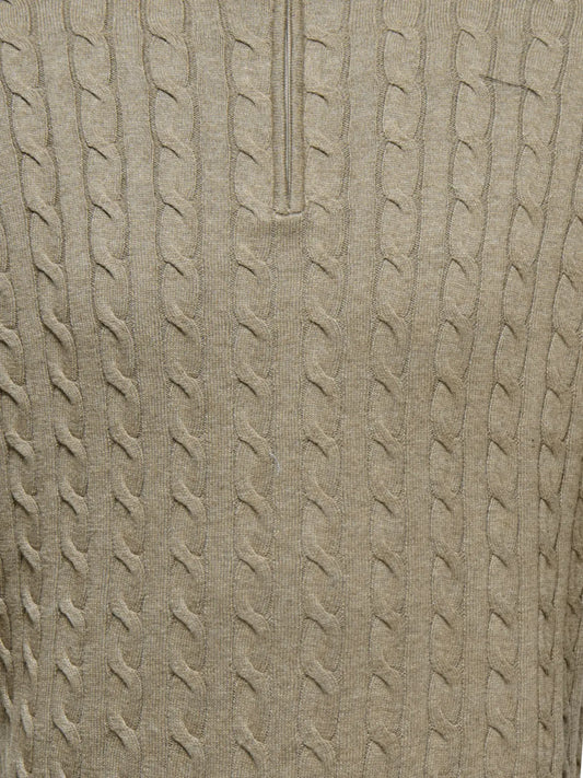 LOUI HALFZIP DESERT TAUPE