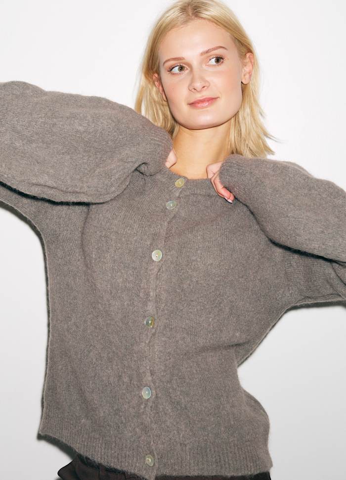 KAE KNIT CARDIGAN COFFEE