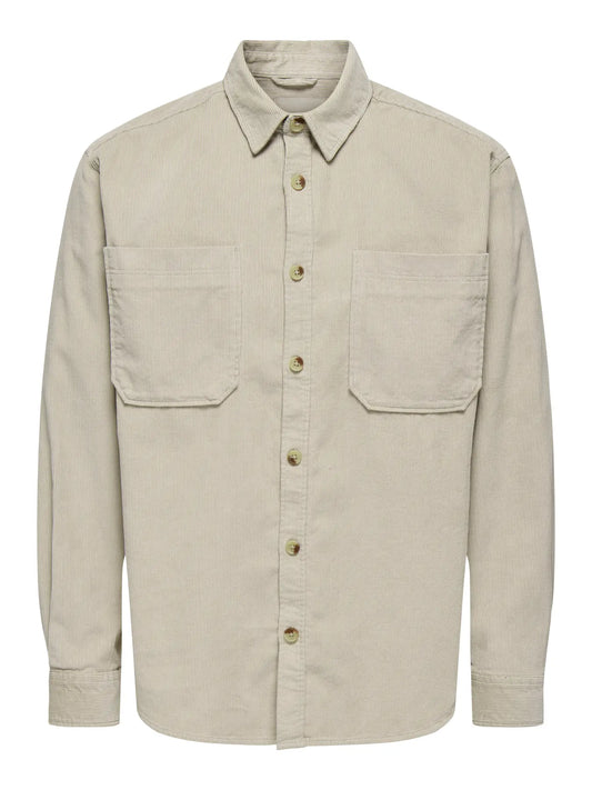 ALP CORD OVERSHIRT SILVER LINING