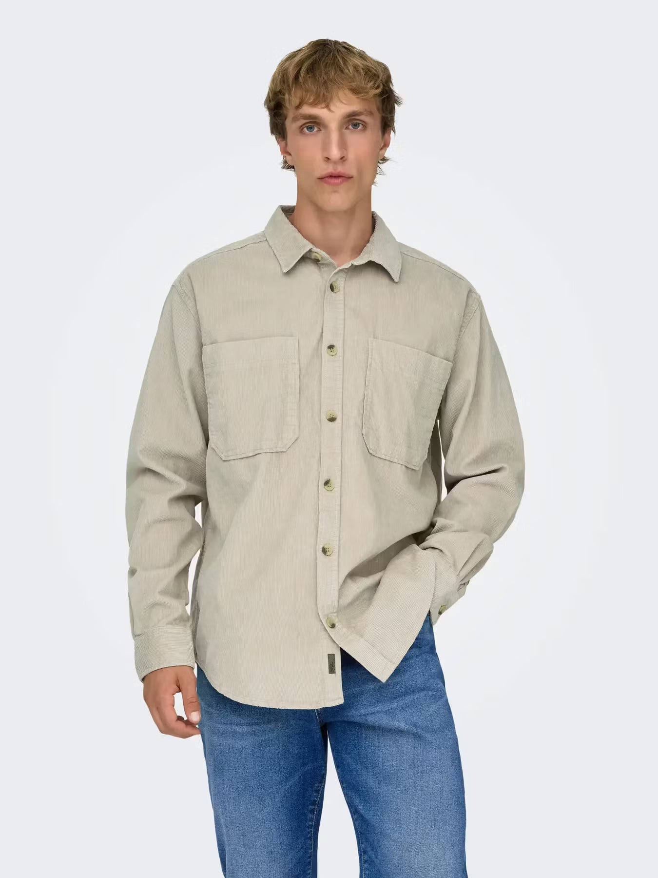 ALP CORD OVERSHIRT SILVER LINING