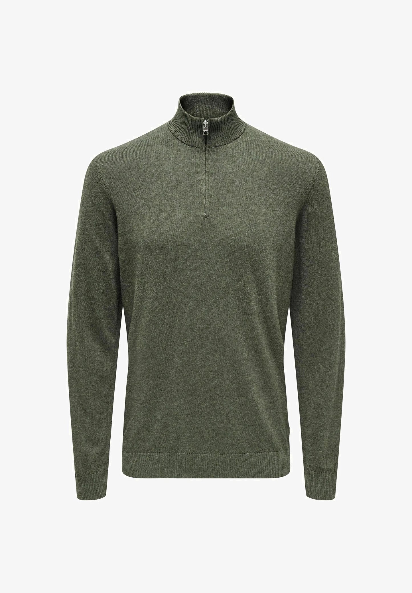 PHIL STRUC HALF ZIP CASTOR GRAY