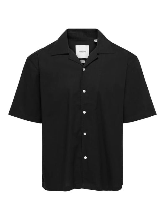 REID RESORT SHIRT BLACK