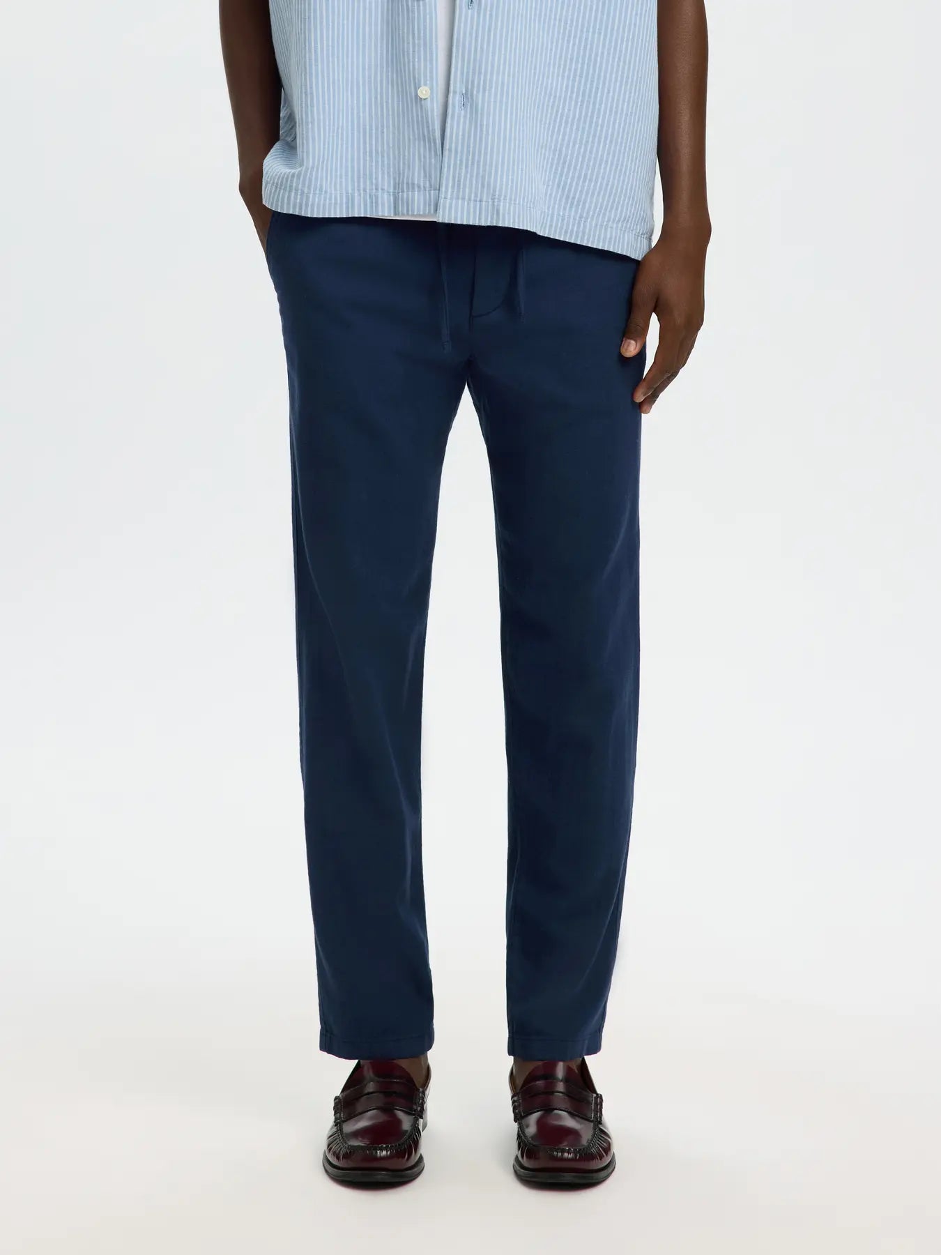 BRODY LINEN PANT DARK SAPPHIRE