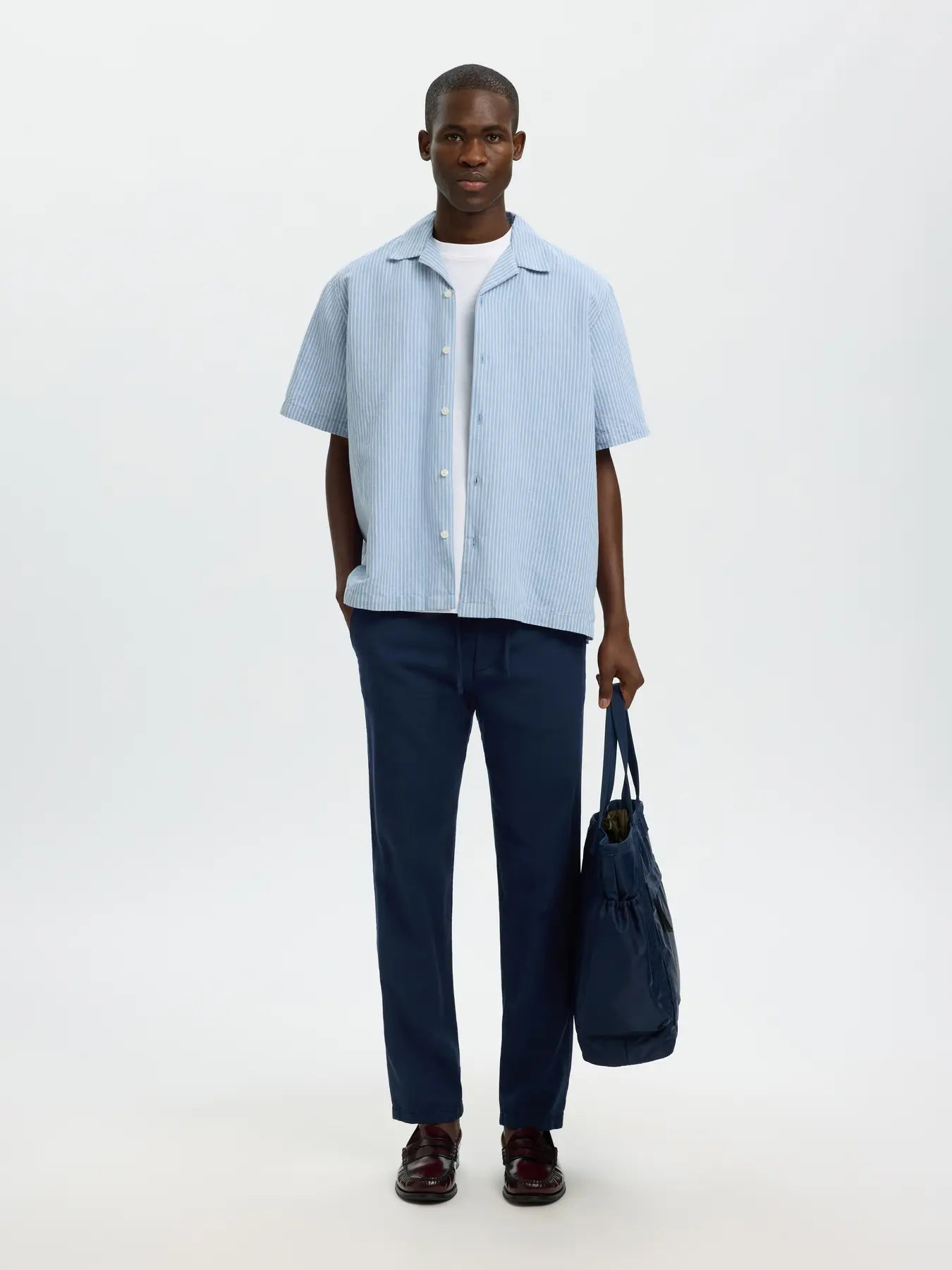BRODY LINEN PANT DARK SAPPHIRE