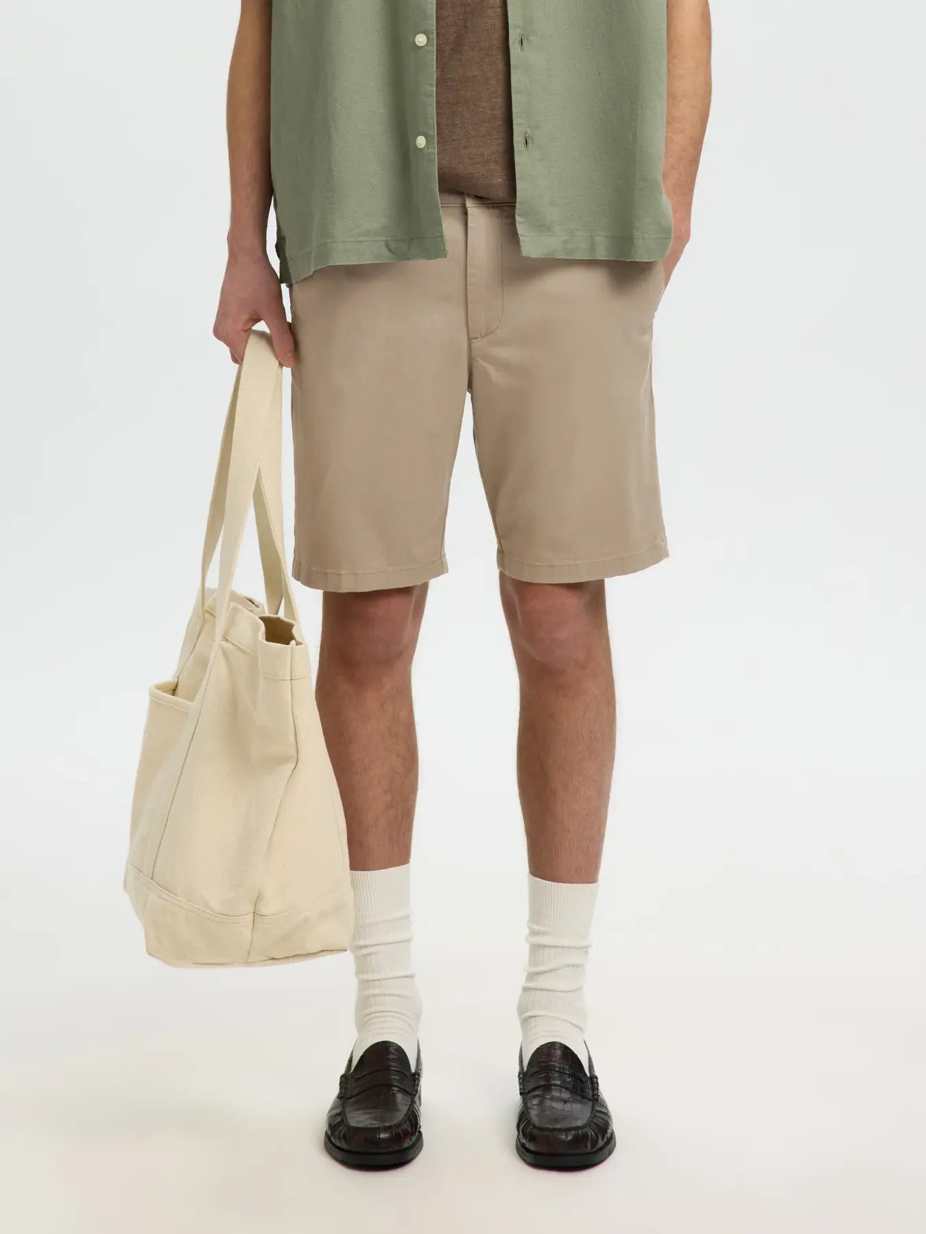 MILES FLEX SHORTS GREIGE