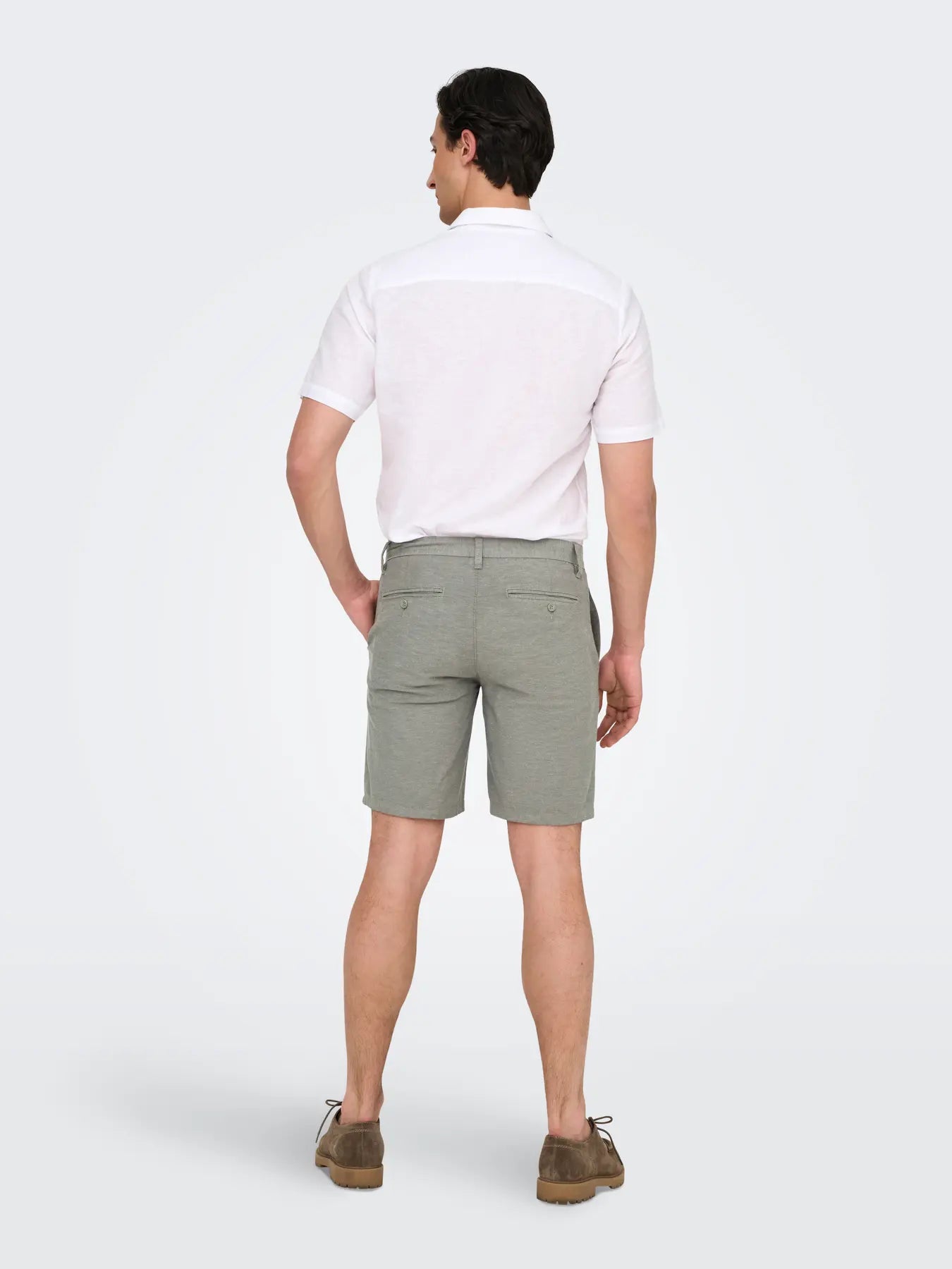 MARK SHORTS COTTON CASTOR GRAY