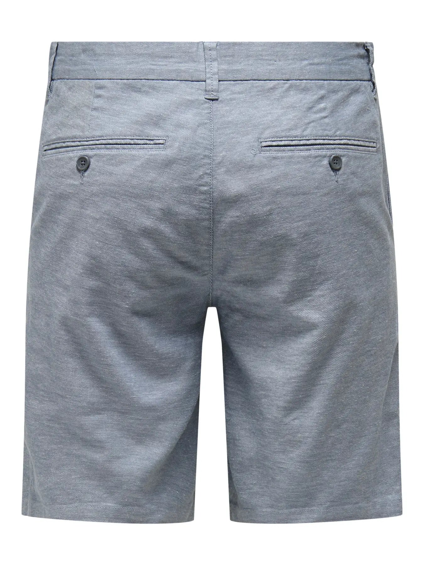 MARK SHORTS COTTON LINEN FLINT STONE