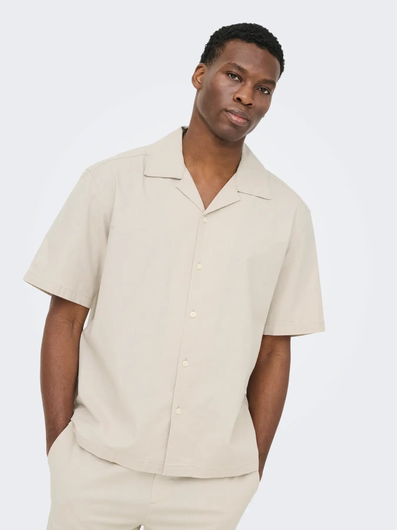 REID RESORT SHIRT SILVER LINING
