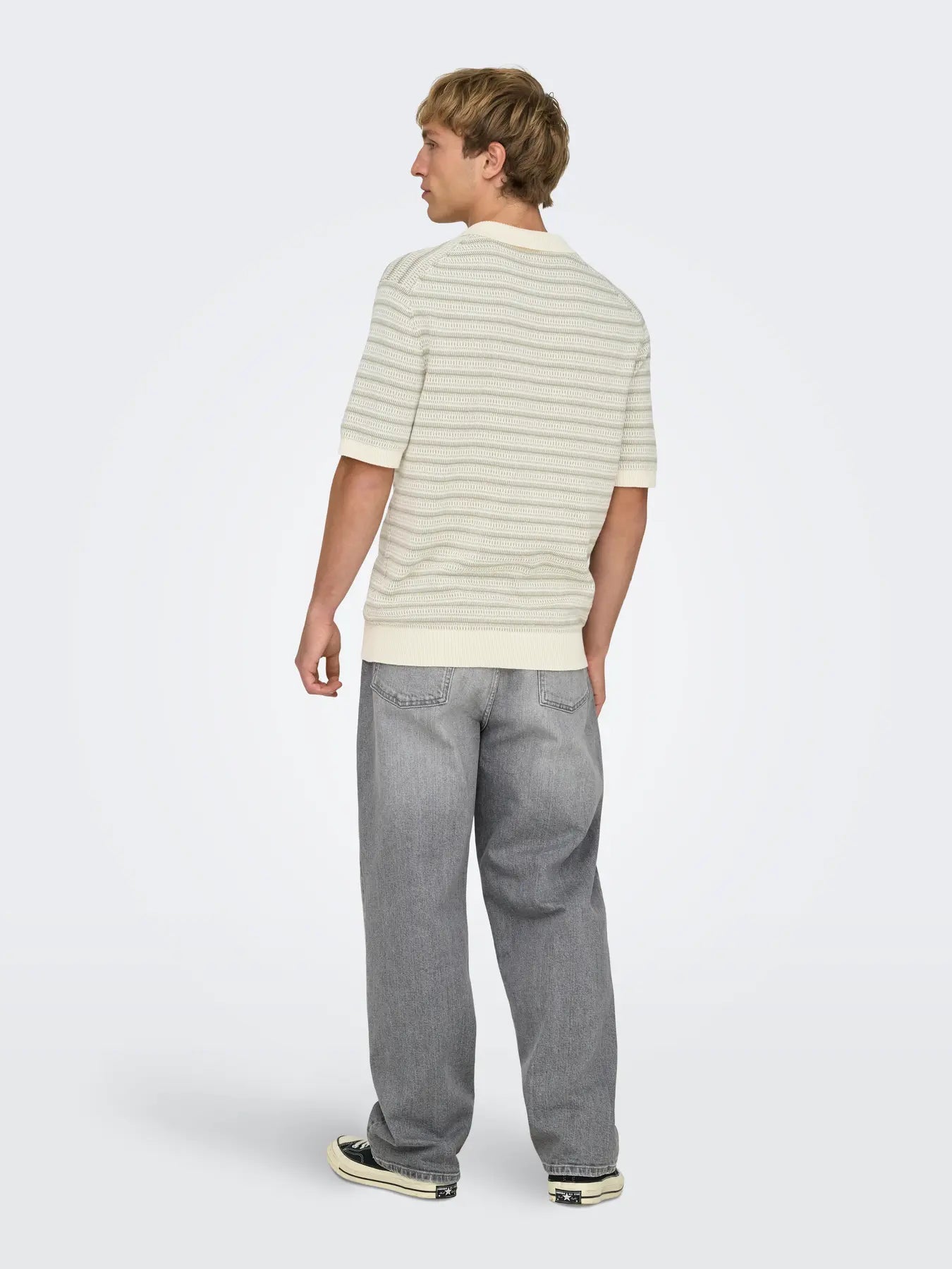 TILO LIFE REG SS SPLIT NECK KNIT