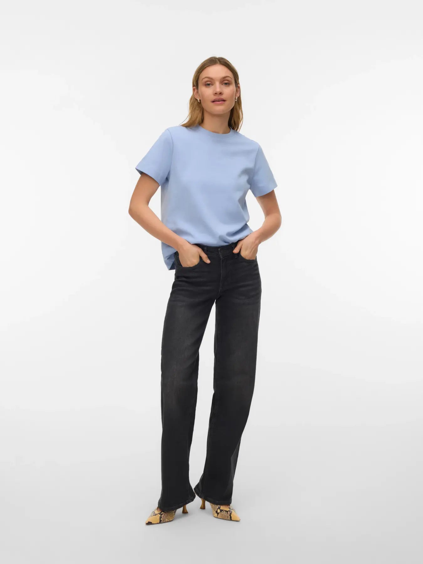 NAIMA T-SHIRT BRUNNERA BLUE