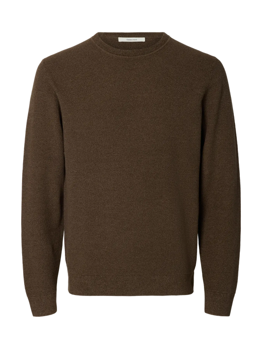 ROSS KNIT CREWNECK DELICIOSO/CHOCOLATE