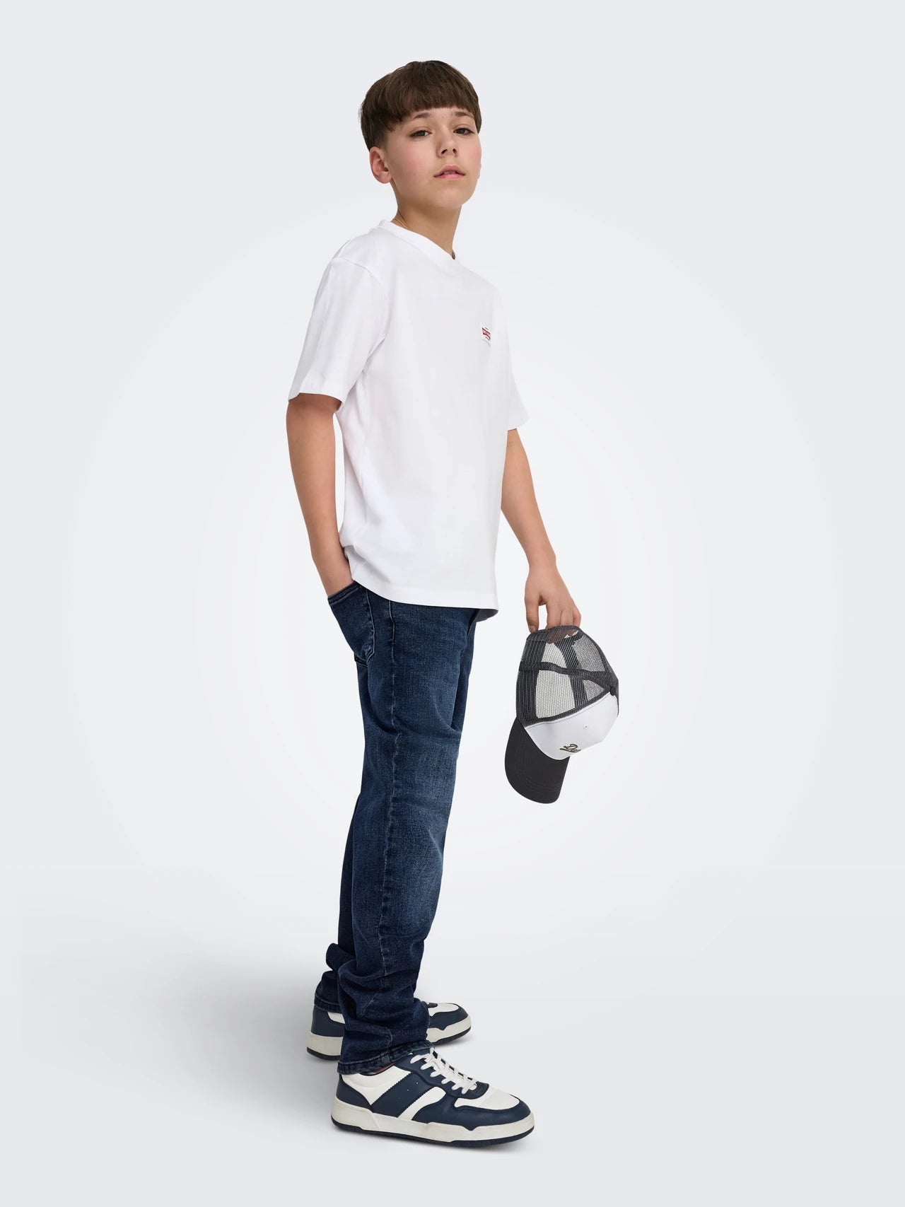 JR WEFT JEANS BLUE BLACK