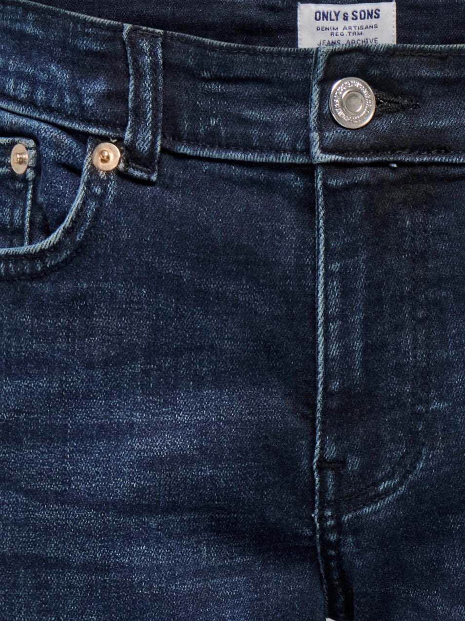 JR WEFT JEANS BLUE BLACK