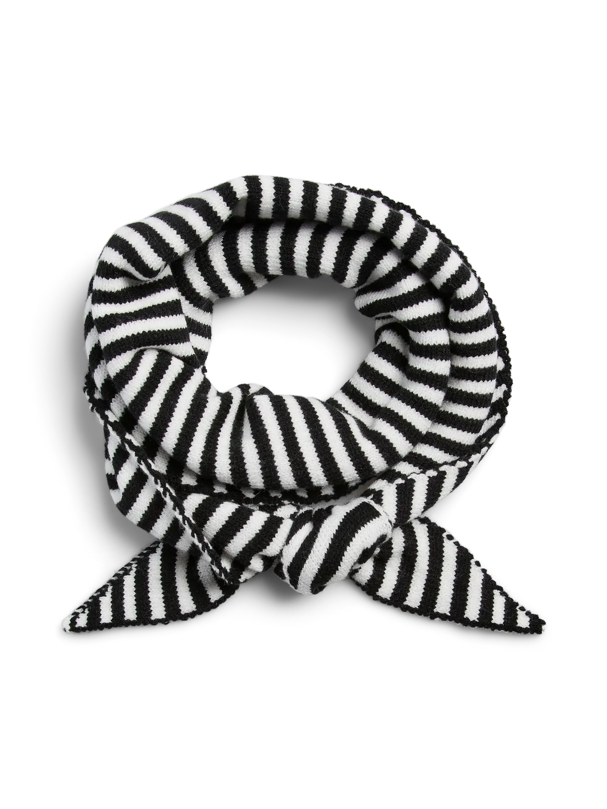 KOMMA SCARF BLACK/WHITESTRIPE