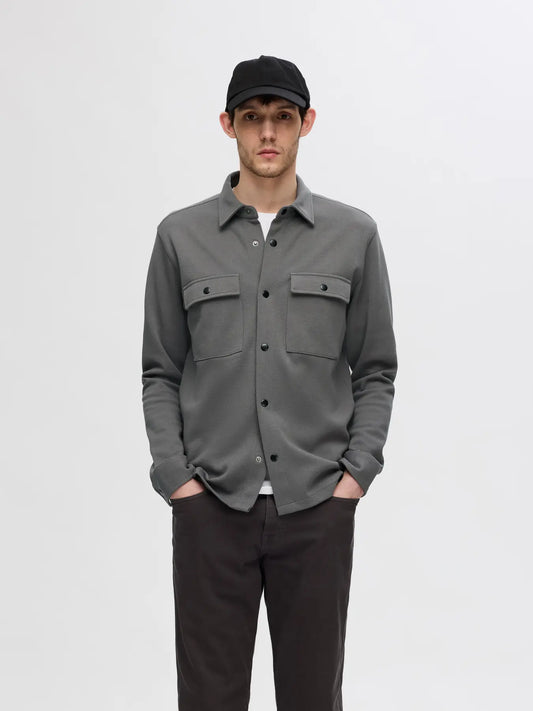 JACKIE OVERSHIRT GRANITE GREY
