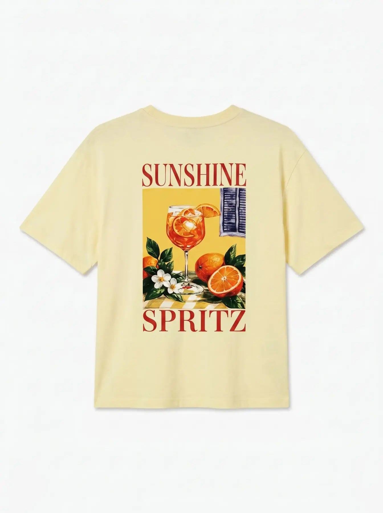 PAULINA THEA T-SHIRT FRENCH VANILLA/ APEROL