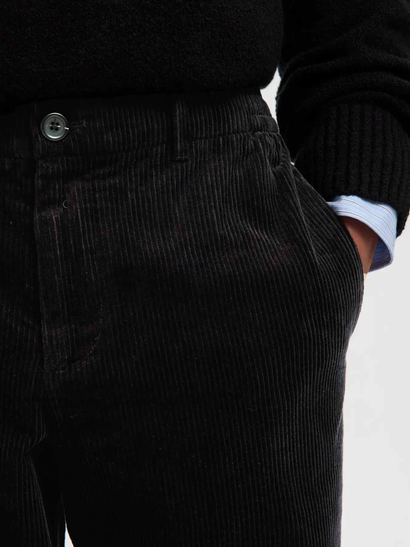 LEROY CORD PANT BLACK