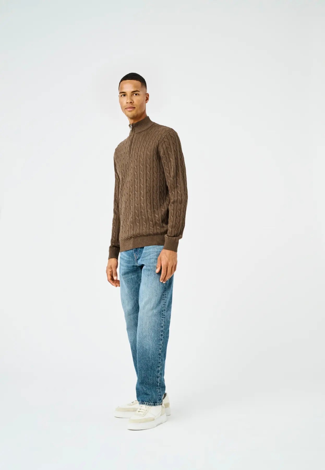 LOUI HALFZIP COFFEE BEAN