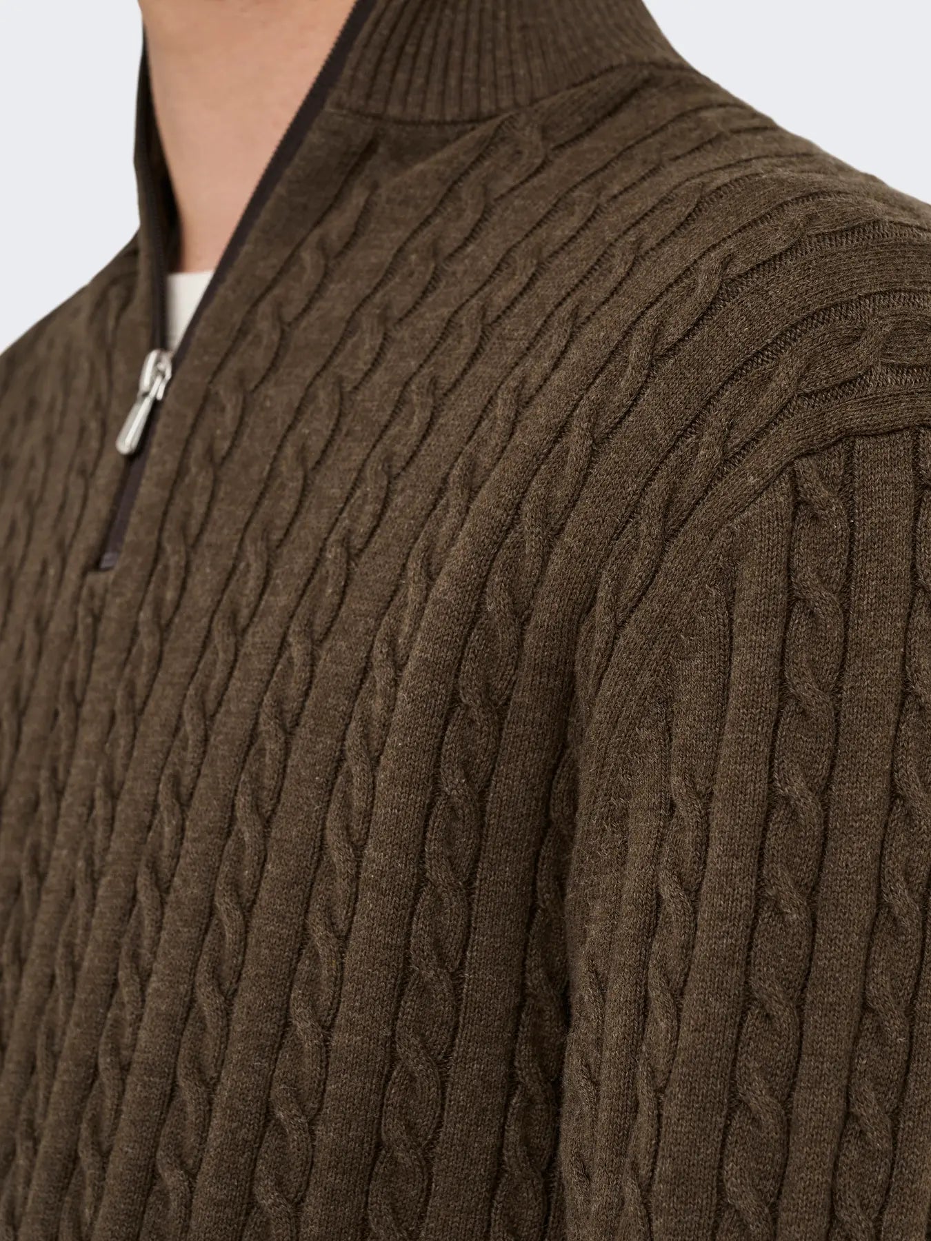 LOUI HALFZIP COFFEE BEAN
