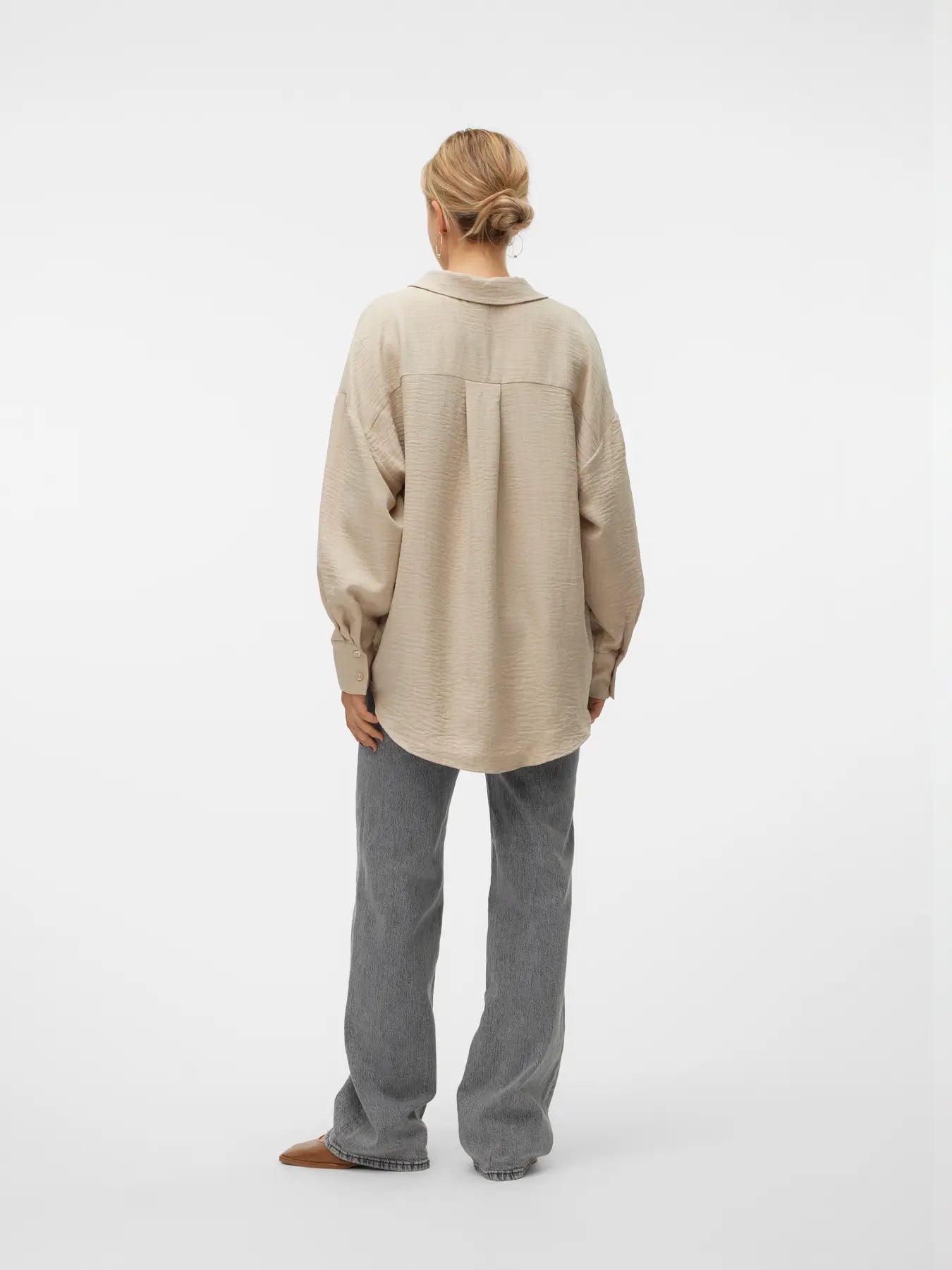 MELANEY QUEENY SHIRT OVERCAST MELANGE