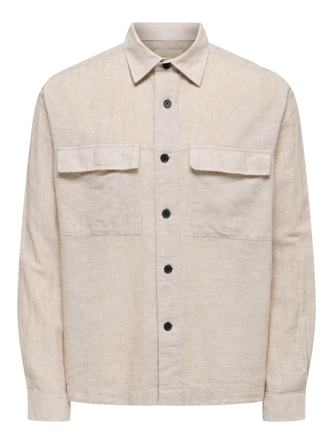 CAIDEN OVERSHIRT CHINCHILLA