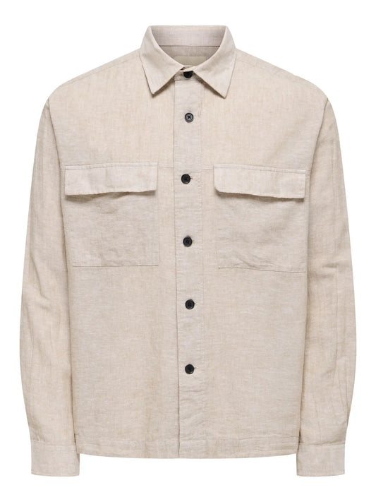 CAIDEN OVERSHIRT CHINCHILLA