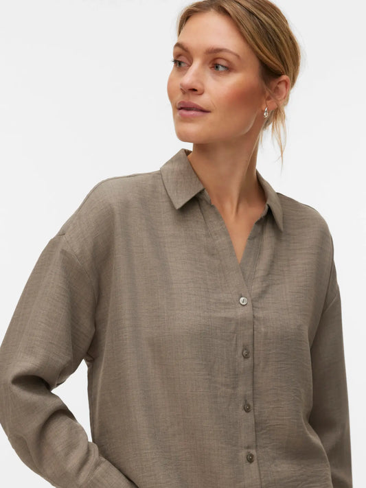 MELANEY QUEENY SHIRT BRINDLE