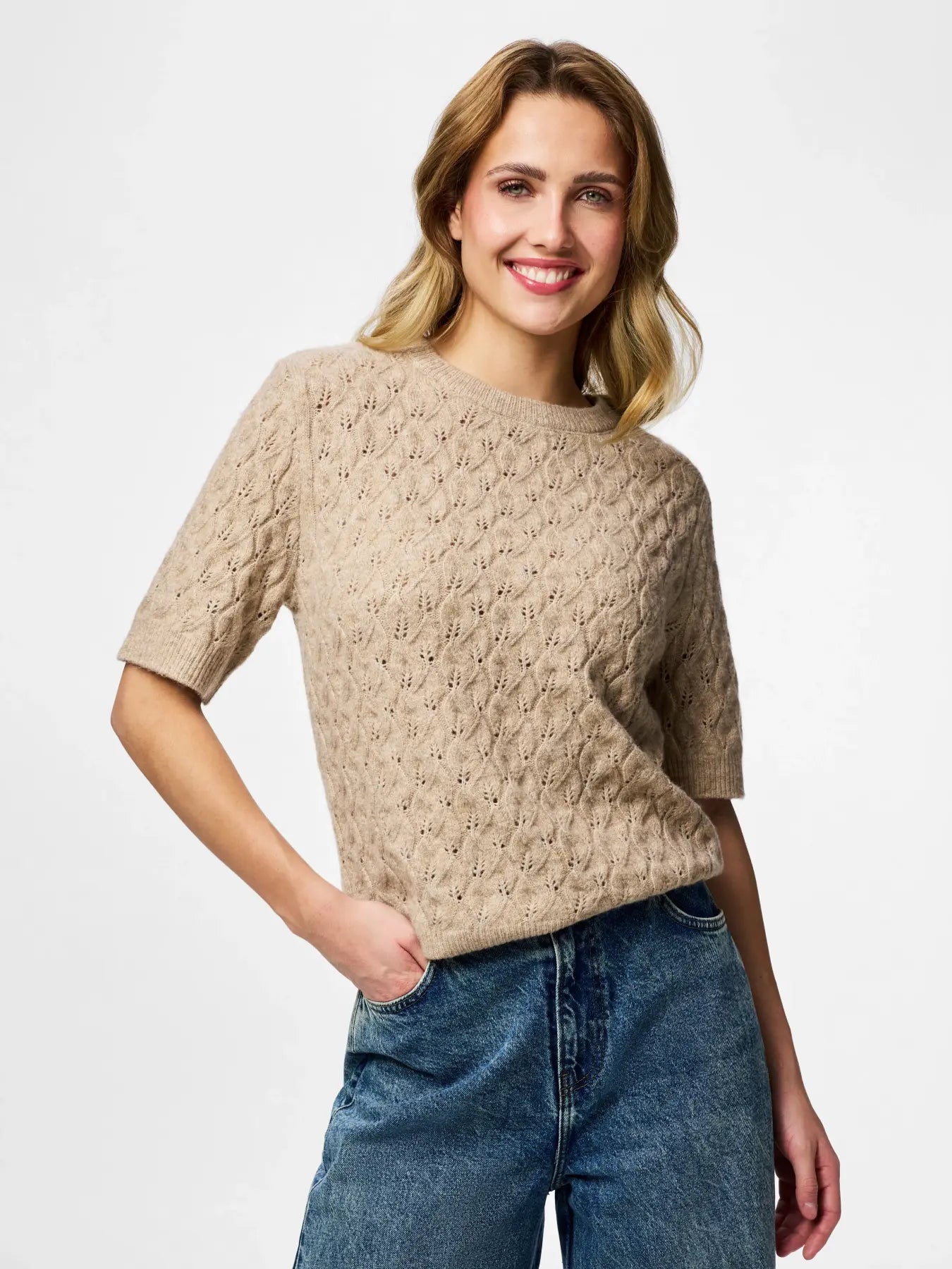 LEOU KNIT TAUPE