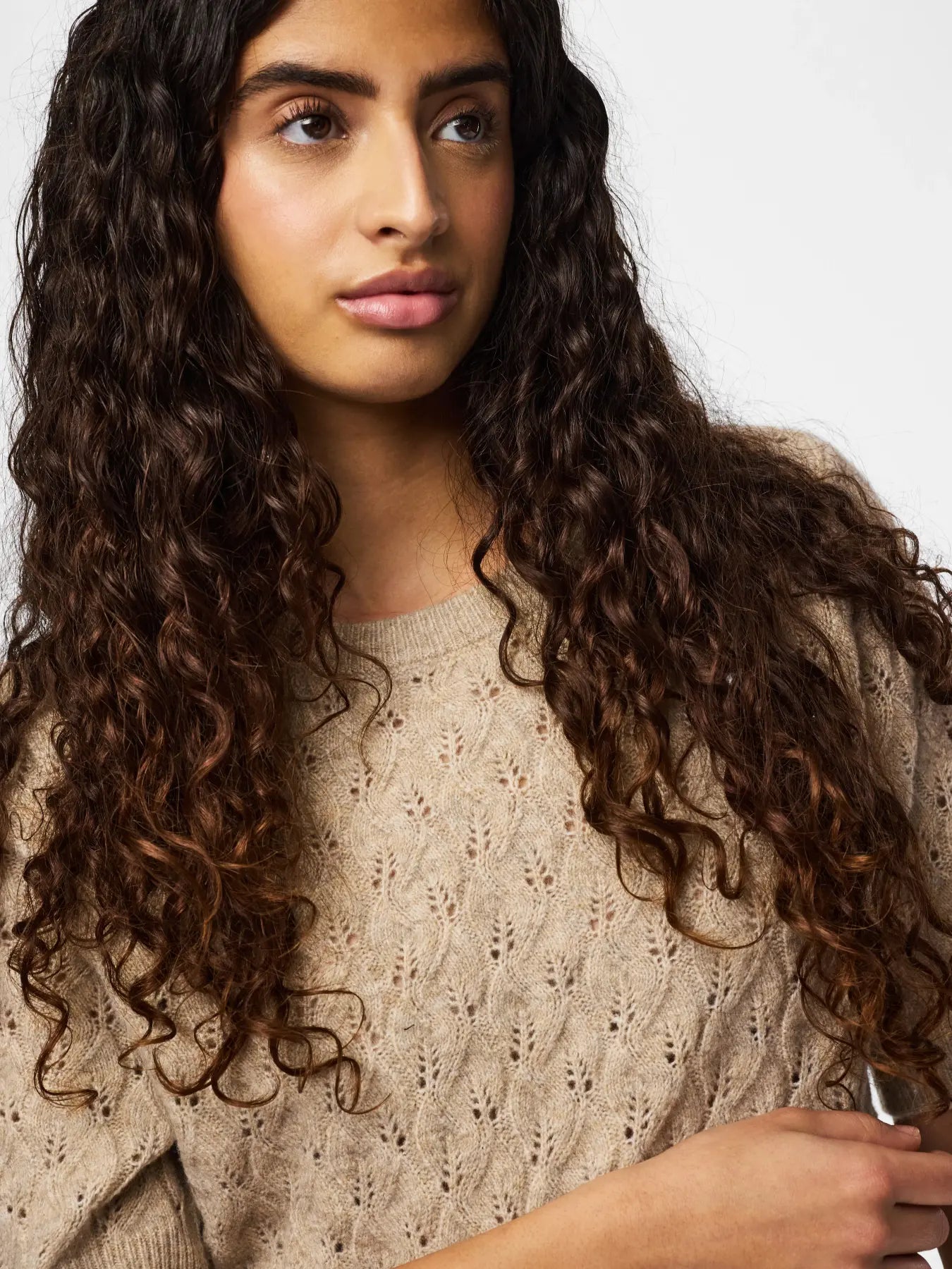 LEOU KNIT TAUPE