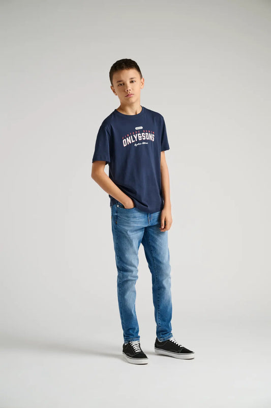 JR LENNY TEE VINTAGE BLUE