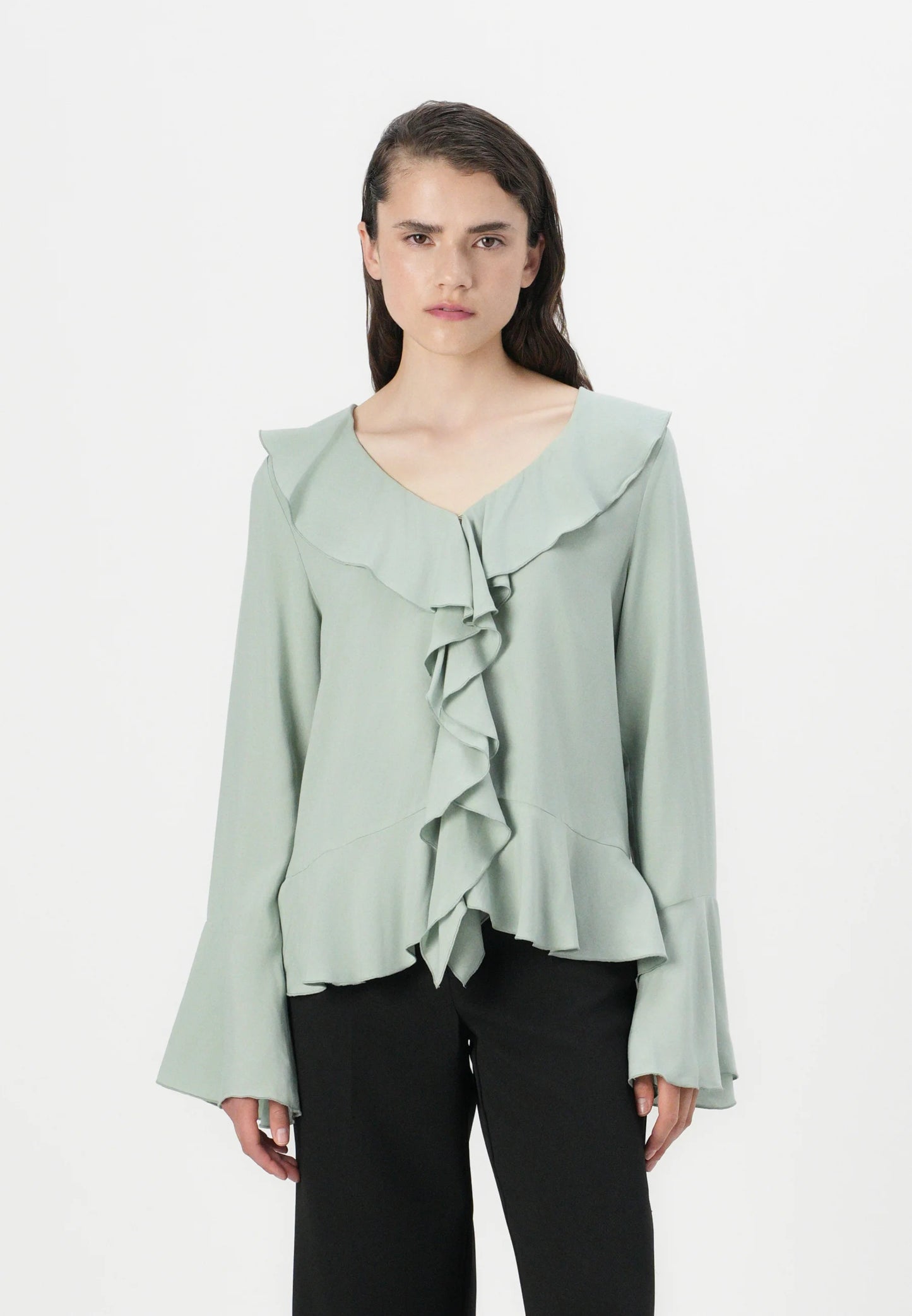 MERRY FRILL TOP ICEBERG GREEN