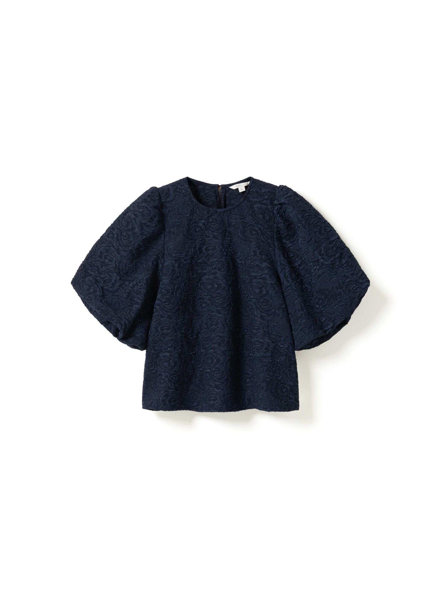 N-SHELLY BLOUSE NAVY BLUE