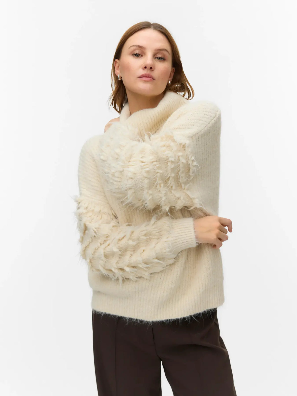 DIMA HIGH NECK JUMPER BIRCH