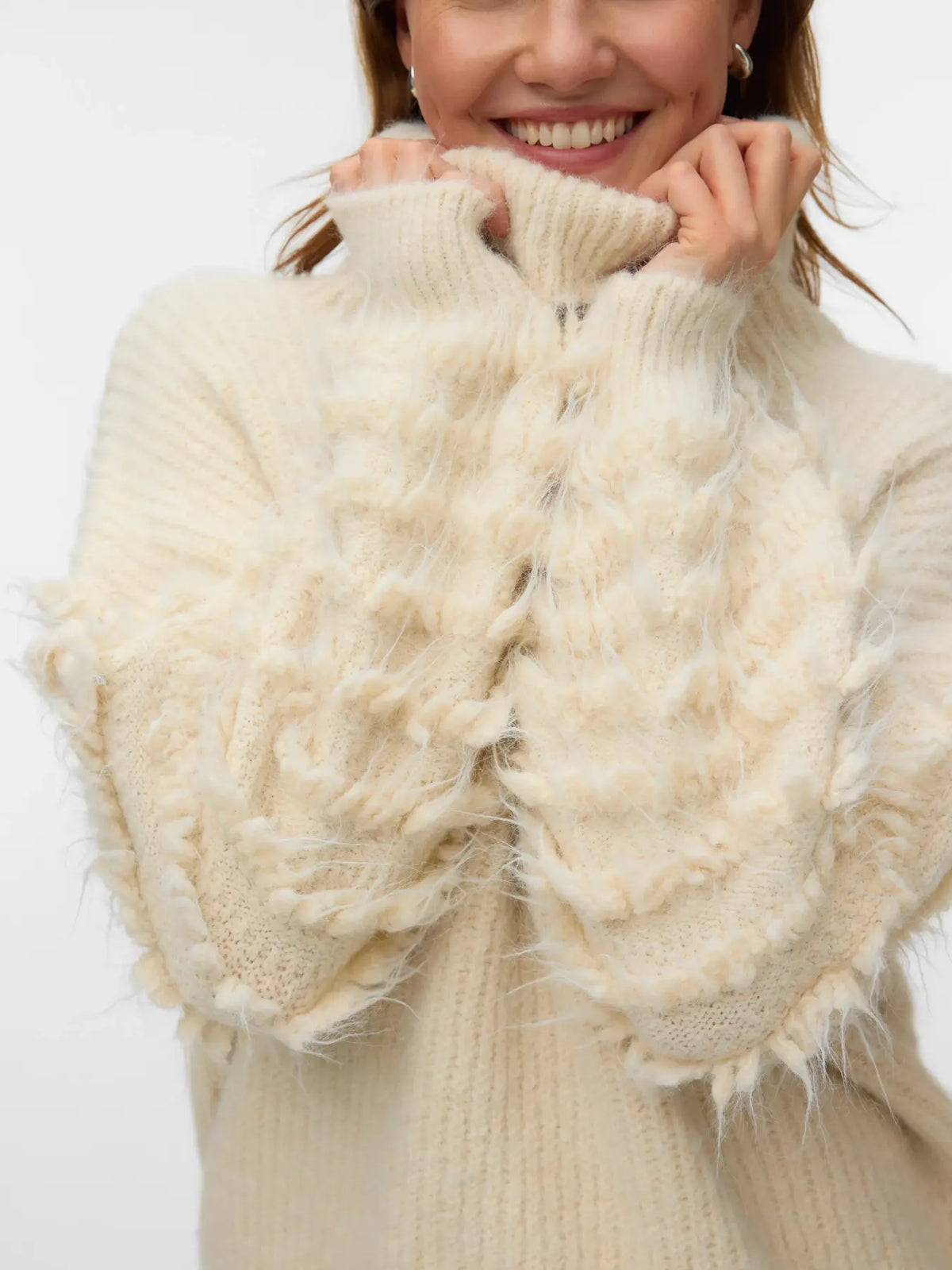 DIMA HIGH NECK JUMPER BIRCH