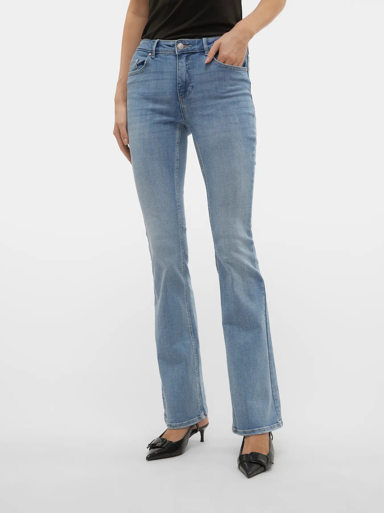 VMFLASH MR FLARED JEANS LIGHT BLUE L32