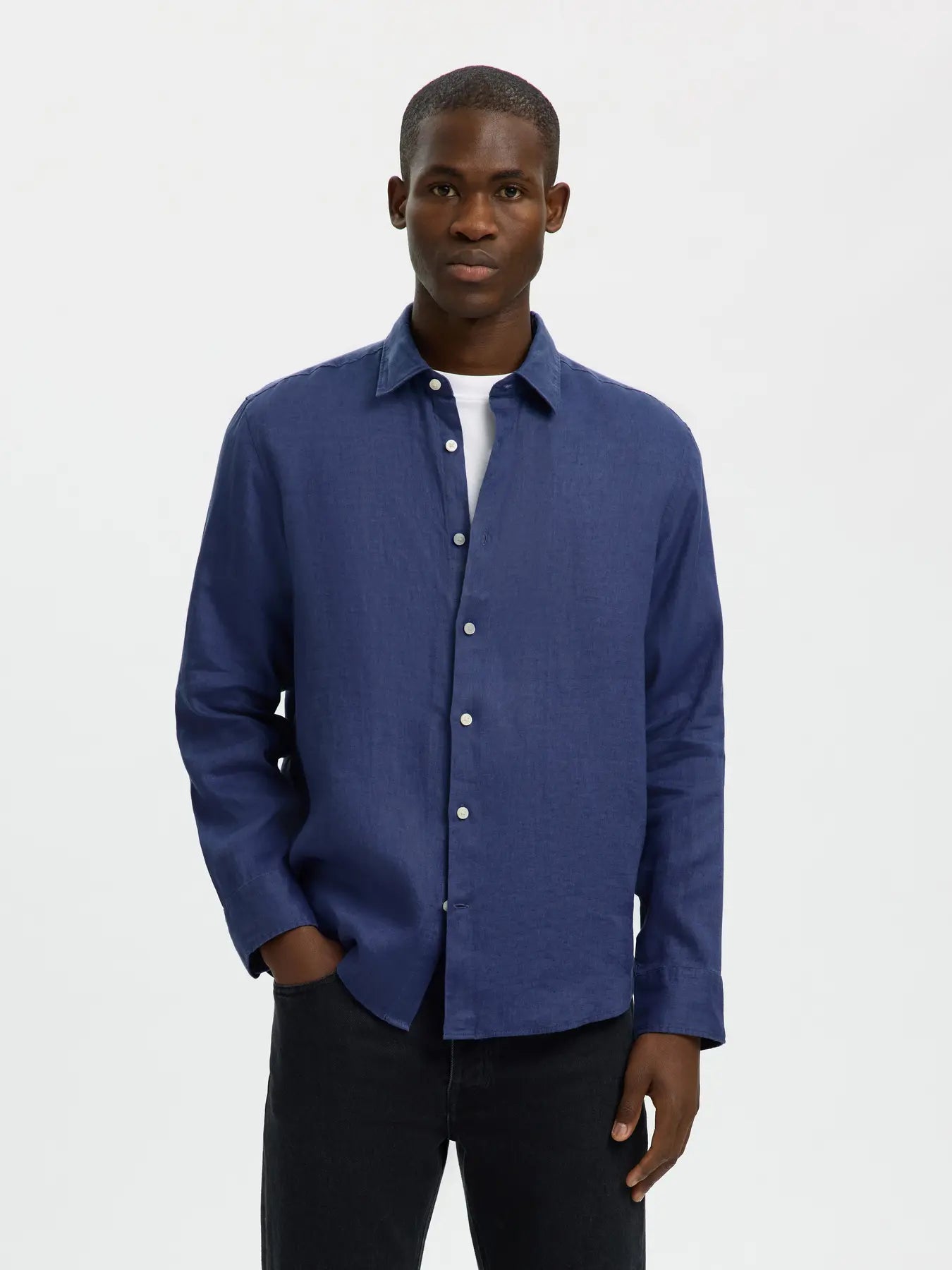 KYLIAN LINEN SHIRT OCEANA