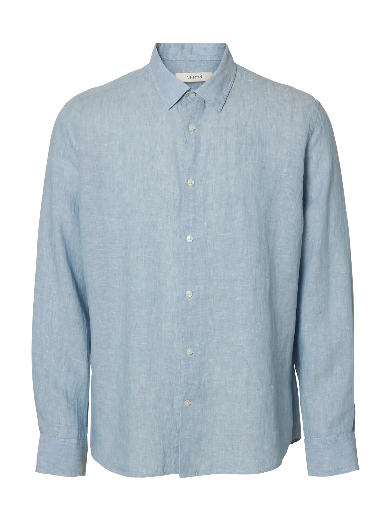 KYLIAN LINEN SHIRT BLUE FOG