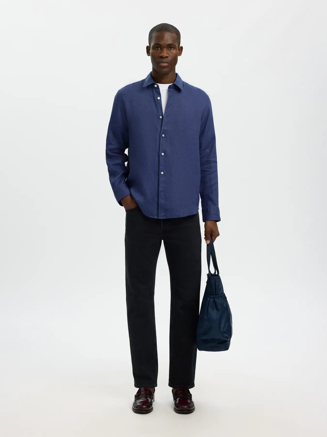 KYLIAN LINEN SHIRT OCEANA