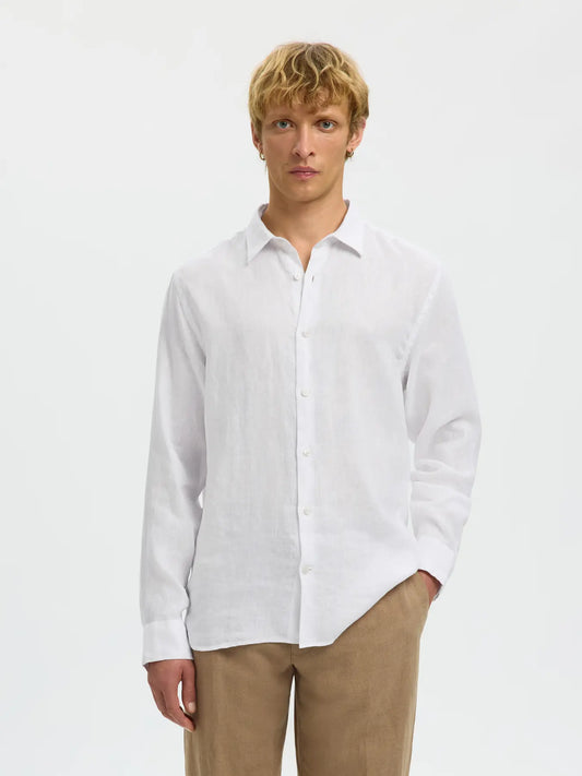 KYLIAN LINEN SHIRT WHITE