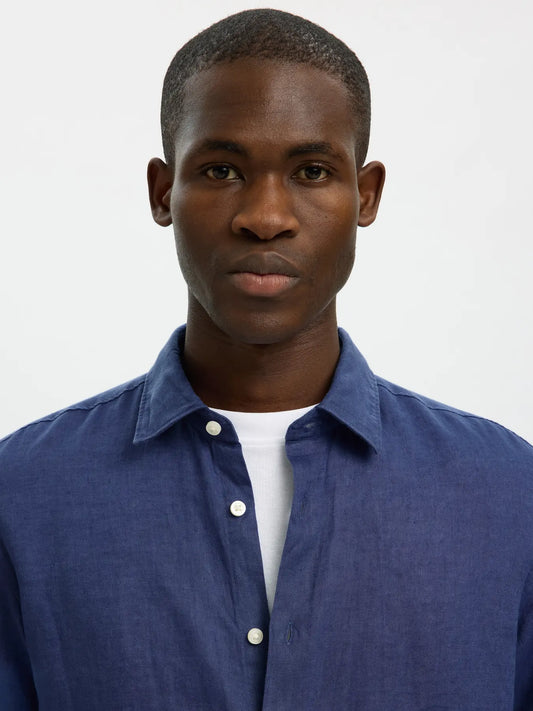 KYLIAN LINEN SHIRT OCEANA