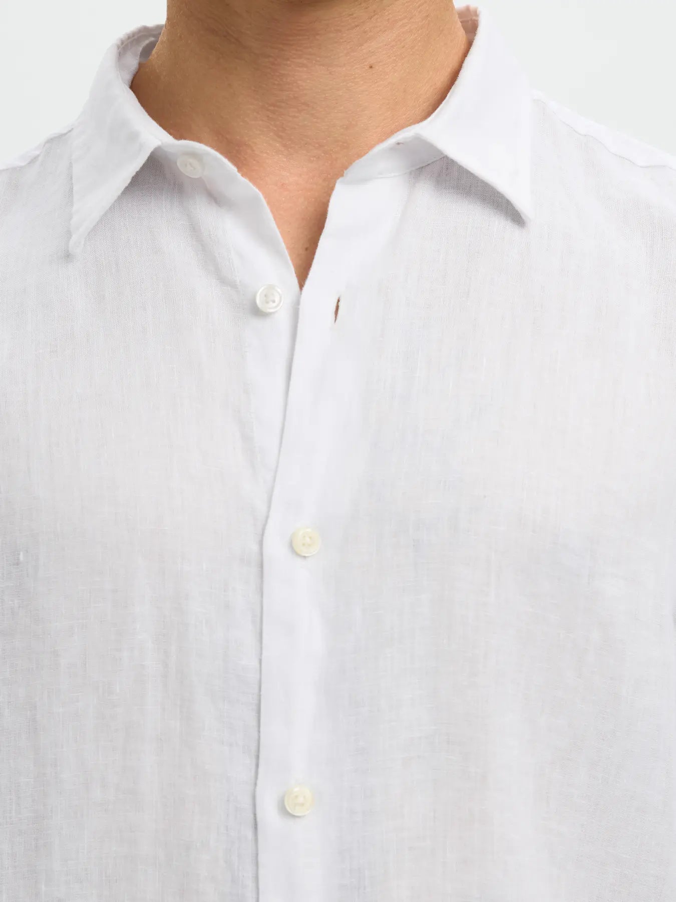 KYLIAN LINEN SHIRT WHITE