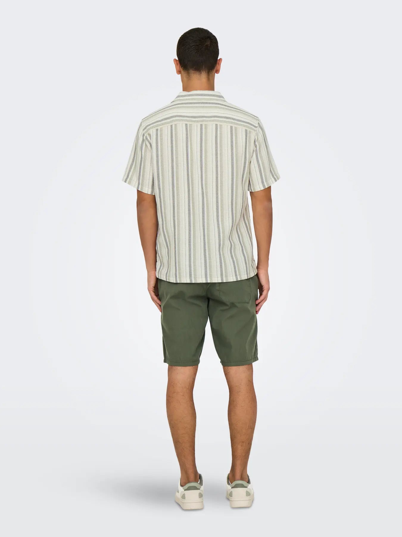TREV STRIPE SHIRT SEAGRASS