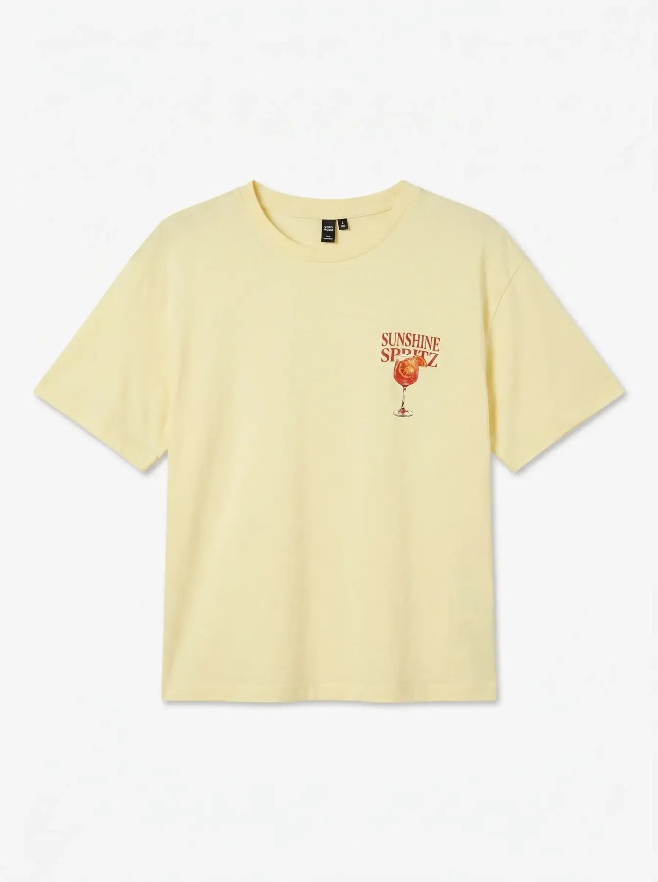 PAULINA THEA T-SHIRT FRENCH VANILLA/ APEROL