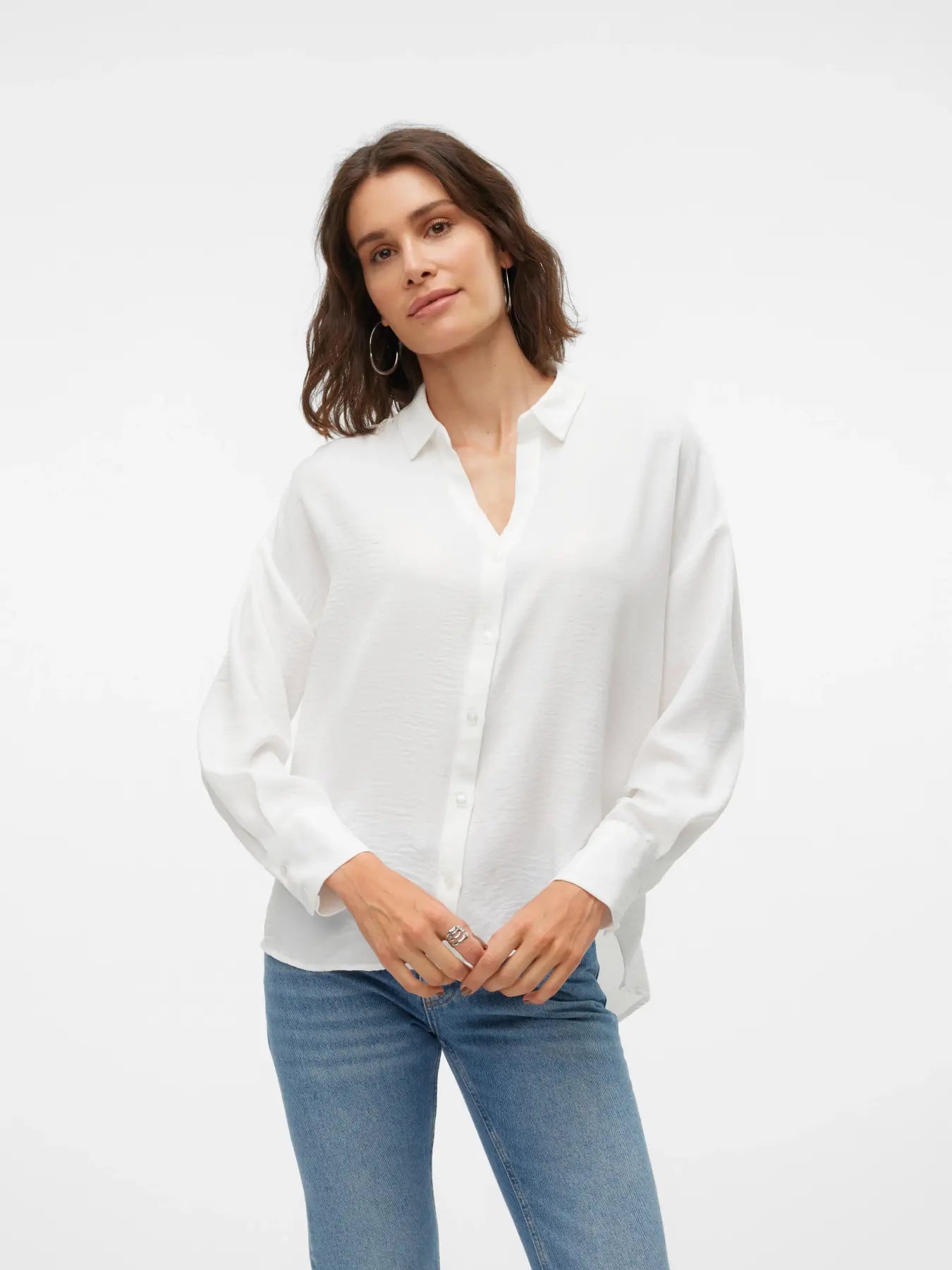 MELANEY QUEENY SHIRT SNOW WHITE