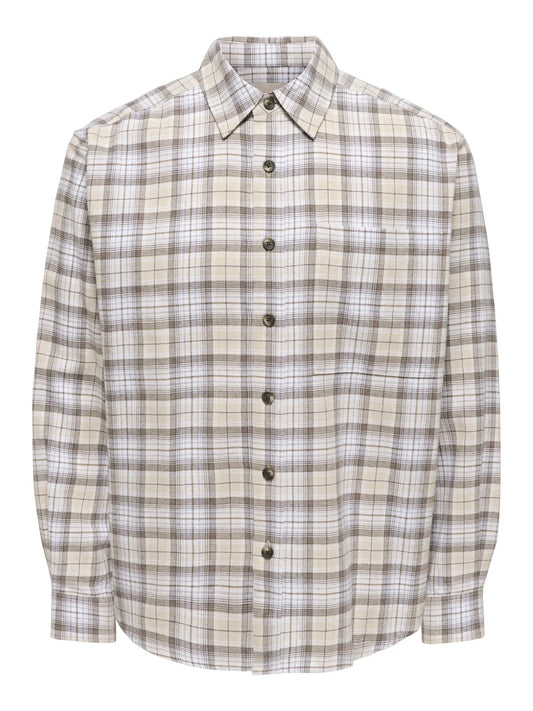 GUDMUND LOOSE CHECKED SHIRT
