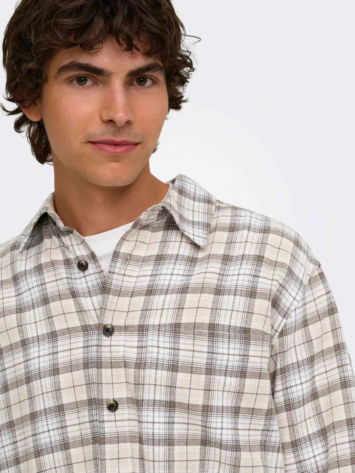GUDMUND LOOSE CHECKED SHIRT