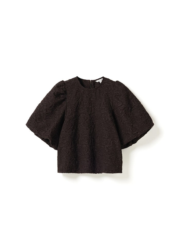 SHELLY BLOUSE CHOCOLATE